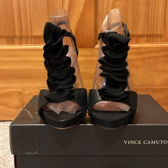 Vince Camuto Miston Ruffle Heels - Picture 6 of 12